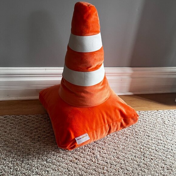 Kids Construction Pylon Decor Accent Pillow Orange Real Simple - Picture 2 of 8
